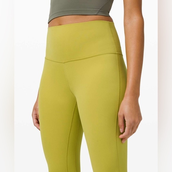 Lululemon Align Pant 25" Yellow Pear Size 14 - Picture 3 of 8